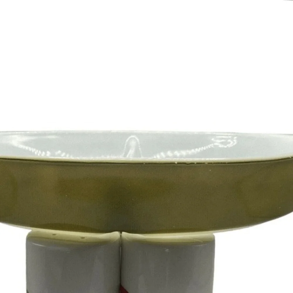 Vintage Pyrex Verde Green 063 Divided Casserole Dish 1 Qt Oval No Lid Made in US